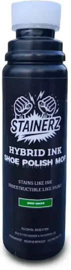 Green Kompatibles Tintenpatronen für InkJet Drucker Stainerz Hybrid-Tinten Schuhcreme-Wischer 26mm Stainerz Tiefgrün 75ml Schwarz 1 Stück