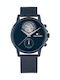 Tommy Hilfiger Stewart Ceas Bărbătesc 40mm Cu Baterie Și Brățară Din Metal Albastră