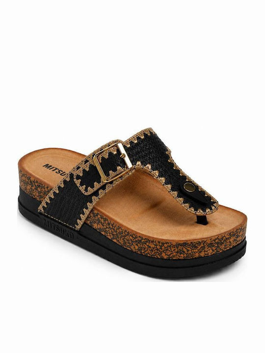 Women's Flat Sandals Flatforms Black