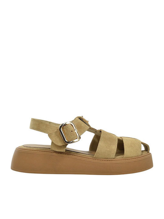 Komis & Komis Damen Flache Sandalen Flatforms T...