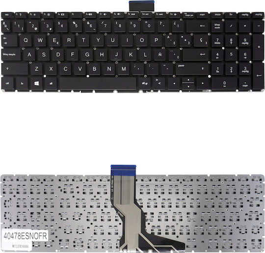 Spanish Laptop Keyboard For Hp 15-bs 15-ab 15-ab000 15-ab100 15-ab200 15-bs000 15-bw000 919794-041 929906-041 925008-051 929906-001 Es No Frame Black Code 40478esnofr