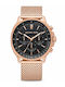 Michael Kors Ceas Clasic Pentru Bărbați 42mm Cu Baterie Și Brățară Metalică Auriu Roz