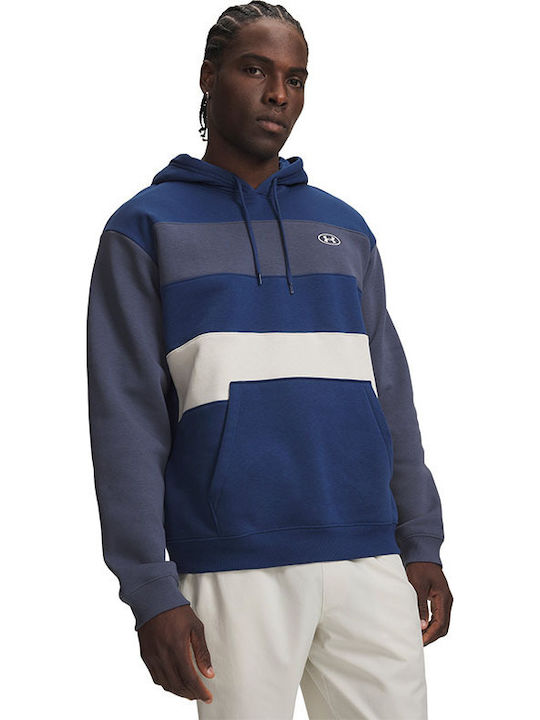Under Armour Rival Φούτερ με Κουκούλα Striped