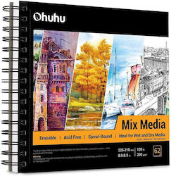 Ohuhu Marker Skizzenbuch Mix Media Spiral 22.5 X 21cm Ohuhu Marker Skizzenbuch Mix Media Spiral 22.5 X 21cm