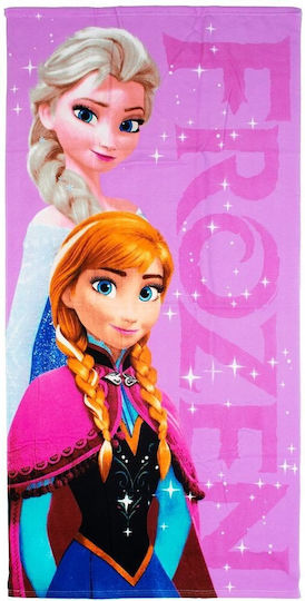Disney Kinder-Strandtuch Quick Dry Frozen 371 70x140 Flieder 100% Mikrofaser