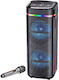 Karaoke Speaker with Wireless Microphone and Lighting Effects BTS-2459 724590 Black
