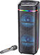 Karaoke Speaker with Wireless Microphone and Lighting Effects BTS-2459 724590 Black