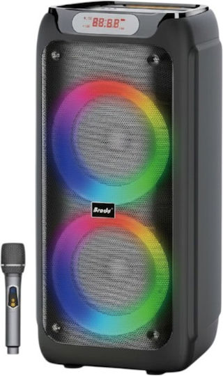 Karaoke Speaker with Wireless Microphone and Lighting Effects BTS-2173 721735 Black