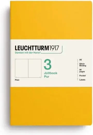 Leuchtturm1917 Leuchtturm1917 Notebook A5 with White Pages Yellow