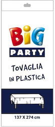 Plastic White Party Tablecover 137 X 274 Cm