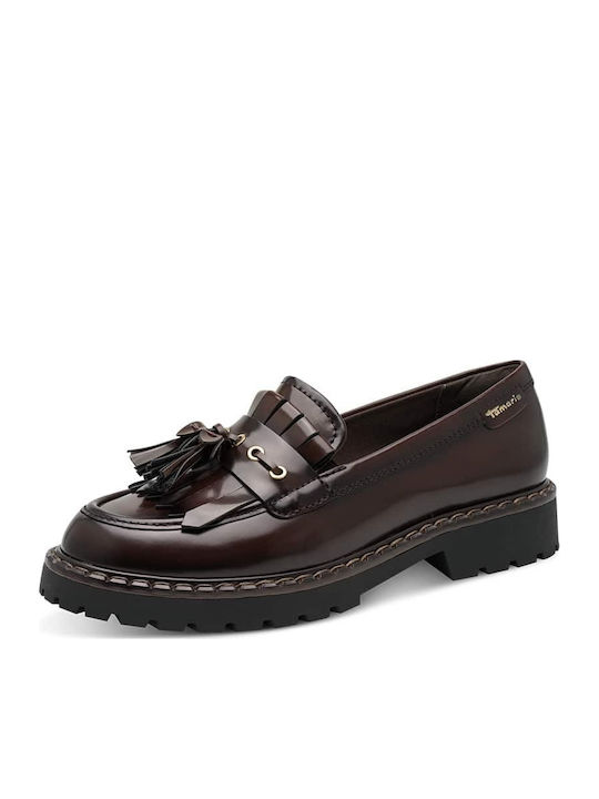 Tamaris Γυναικεία Loafers σε Καφέ Χρώμα