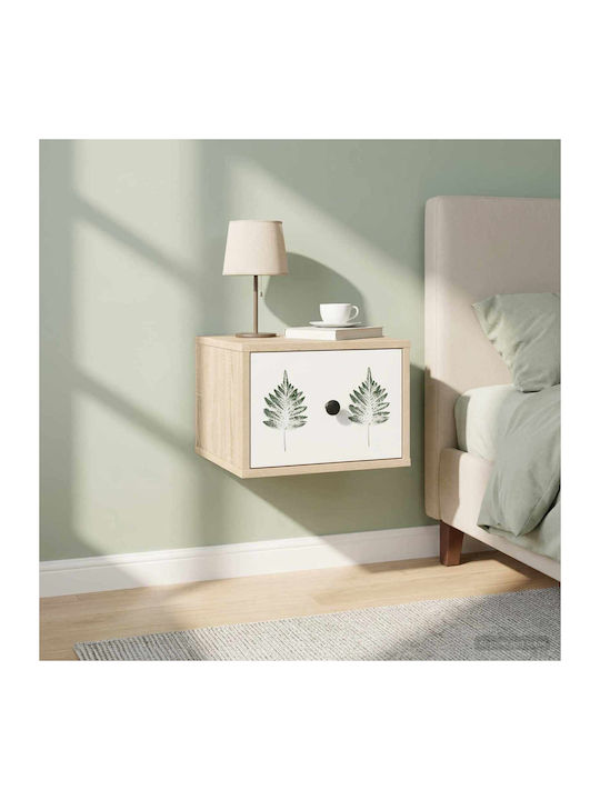 Nachttische Holz Beige 2Stücke 36x33x25cm