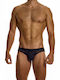 Herren Slip Schwarz mit Mustern 17613