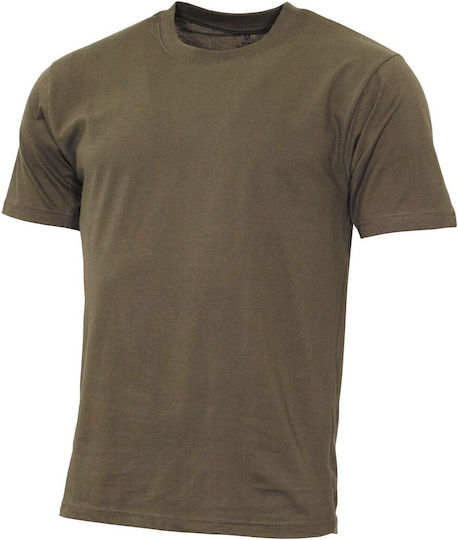 MFH Κοντομάνικο T-shirt Στρατού 100% Βαμβακερό σε Πράσινο Χρώμα