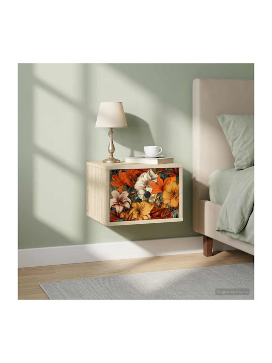 Wooden Beige Bedside Table 36x33x25cm