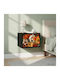 Nachttisch Holz Schwarz 36x33x25cm
