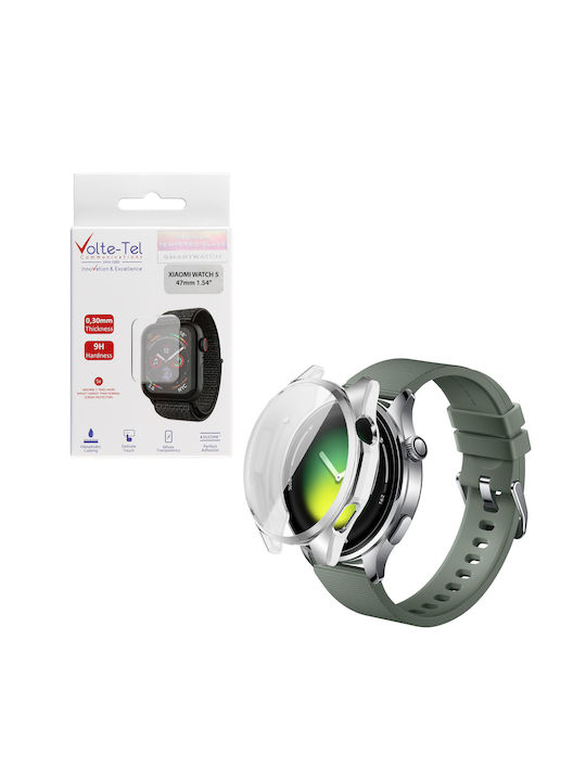 Volte-Tel Edge Cover Πλαστική Θήκη με Τζαμάκι σε χρώμα για Xiaomi Watch 5