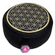 Meditation Cushion Flower Life Black Gold