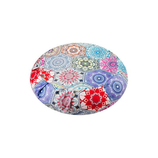 Perna De Meditație Zafu Omm Yoga Mandala Vibrantă