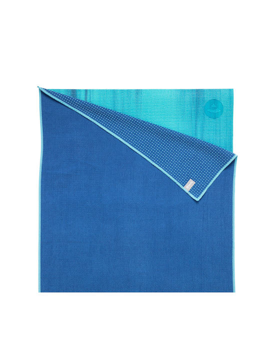 Yoga Handtuch Grip 183 x 61 cm – Blau