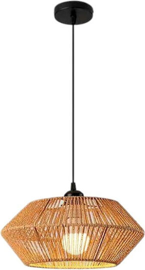 Κρεμαστό Φωτιστικό Boho Πλέγμα με Ντουί E27 32x15εκ.