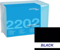 Premium Plus Зъболекарски Кърпи За Пациенти 3ply 33см X 45см 50 Бройки Черни