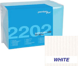 Premium Plus Зъболекарски Кърпи За Пациенти 3ply 33см X 45см 50 Бройки Бели