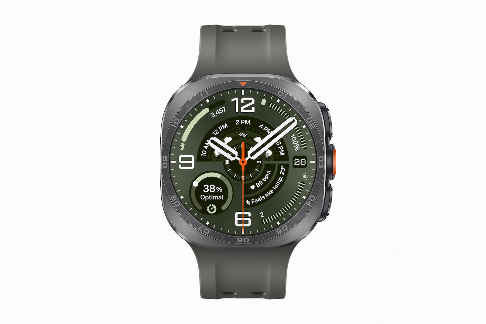 SamsungGalaxyWatchUltra2Titanium47mmΑδιάβροχομεeSIMκαιΠαλμογράφο(TitaniumSilver)