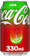 Cola Cola Lime cu carbonatare în cutie 330ml