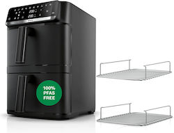 Bosch Series 6 Mafd661b4 Air Fryer with Double Removable Container 12lt Black Bosch Series 6 Mafd661b4 Air Fryer with Double Removable Container 12lt Black