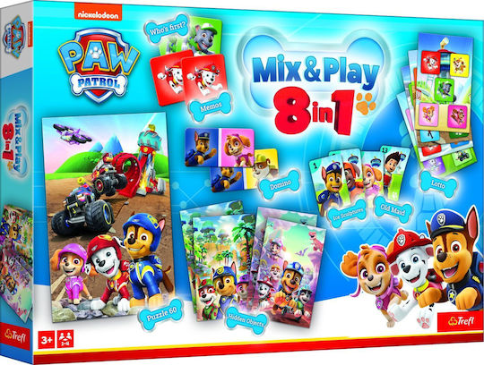 Επιτραπέζιο Παιχνίδι Paw Patrol 8 Σε 1 για 1-4 Παίκτες 3+ Ετών 02597 Trefl