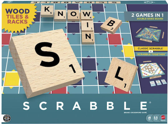Επιτραπέζιο Παιχνίδι Scrabble 2 Σε 1 για 2-4 Παίκτες 8+ Ετών JGR61 (EN) Mattel