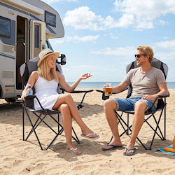Costway Beach Chair Black Set 2 Pieces Costway Beach Chair Black Set 2 Pieces