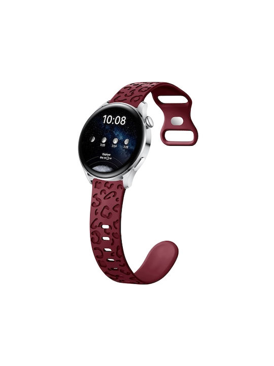 Silikon Tragbare Bänder Concave Xiaomi Watch S4 41mm Weinrot