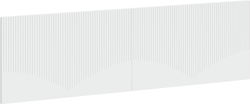 vidaXL Табла за легло Дървена Бяла 180x50cm