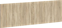 vidaXL Табла за легло Дървена Бежова 160x50cm