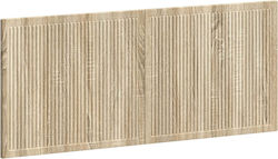 vidaXL Дървена Табла за Легло Бежова 120x50cm