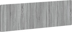 vidaXL Табла за легло Дървена Сива 160x50cm