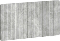 vidaXL Табла за легло Дървена Сива 100x50cm