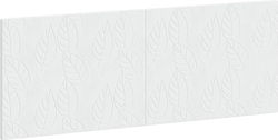 vidaXL Κεφαλάρι Κρεβατιού Ξύλινο Λευκό 140x50cm
