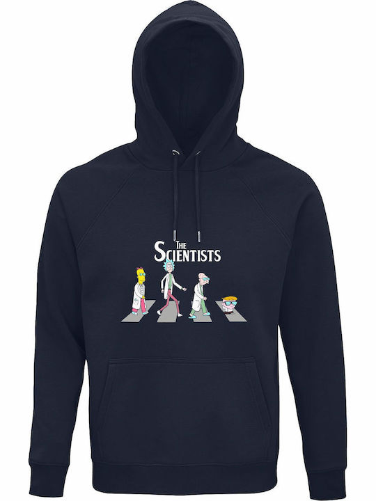 Hoodie Organic Unisex " Scientists Abbey Road Professor John Frink Simpsons Rick Sanchez Professor Hubert J Farnsworth Futurama Dexter " French Navy