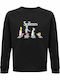 Kirikoko Bedrucktes Sweatshirt Unisex Schwarz