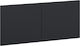 vidaXL Wooden Black Bed Headboard 120x50cm