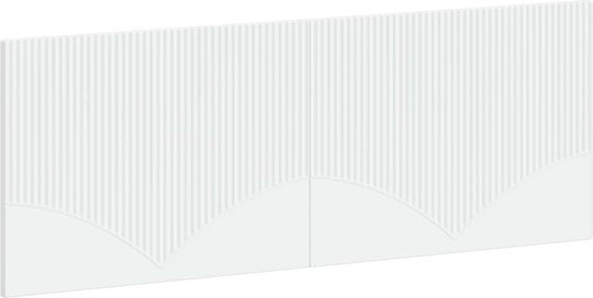 vidaXL Hölzernes Kopfstützen für Betten Weiß 140x50cm