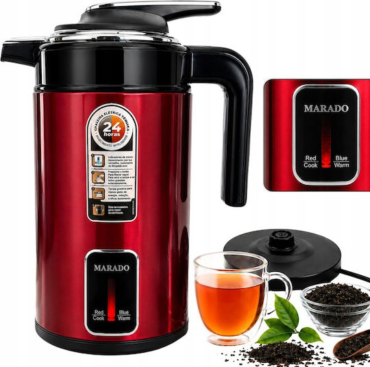 Verk Group Βραστήρας 3.5lt 1500W Κόκκινος