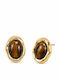 FantazyStores Earrings Made Of Gold Plated Steel Brown