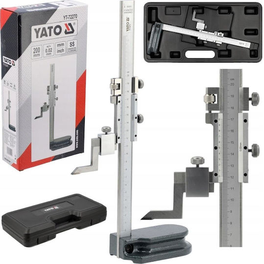 Yato Yt-72270 Measuring Instrument Made Stainless Steel 0.02mm Precision 5-40°c