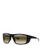 Racing Men's Sunglasses with Black Horn-Rimmed Frame and Black Lens