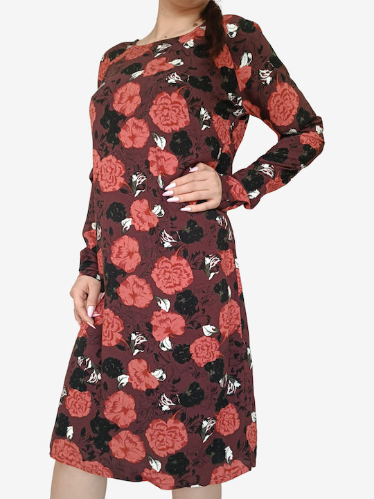 Καλοκαιρινό Midi Σεμιζιέ Φόρεμα Multicolor