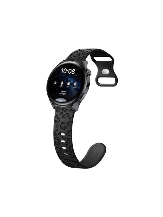 Силиконова каишка Concave Xiaomi Watch S4 41mm Черна